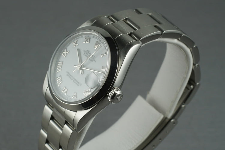 2002 Rolex Midsize Datejust 78240 Box and Papers