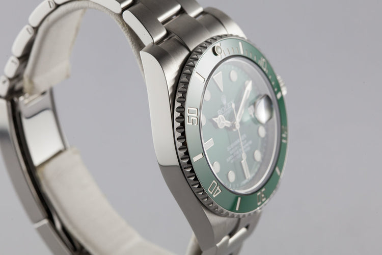 2011 Rolex Green Submariner 116610LV with Box and Papers