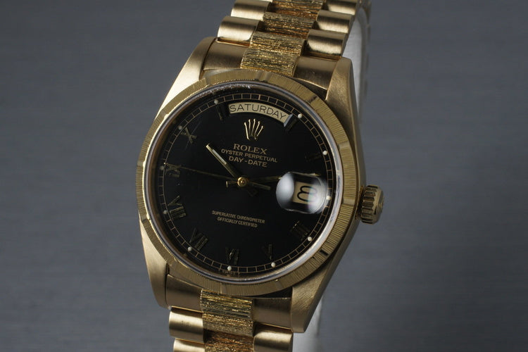1987 Rolex Bark Day Date 18078