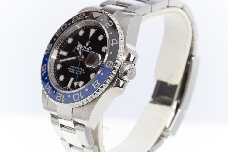 2017 Rolex GMT Master II 116710BLNR Batman with Box & Card