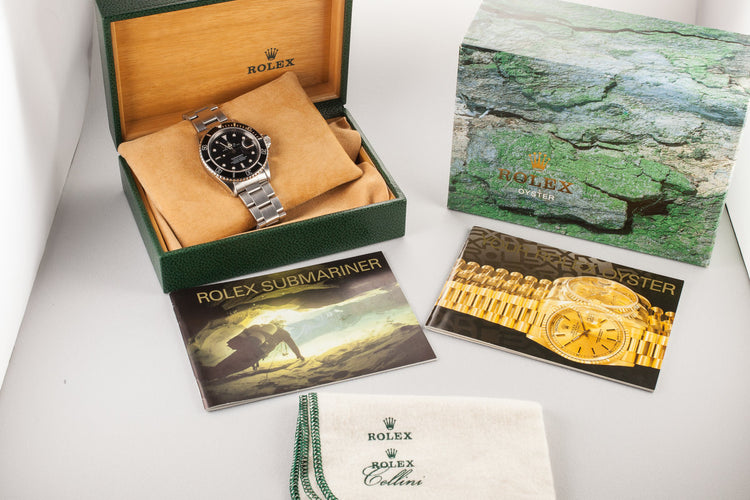 1995 Rolex Submariner 16610 with Luminova Service Dial and Box
