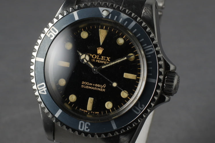 1965 Rolex Submariner 5513 with Bart Simpson Gilt Dial
