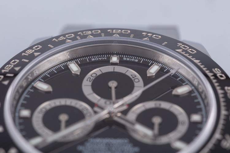 2017 Rolex Daytona 116500LN Ceramic Black Dial with Box, Cards, & Hangtags