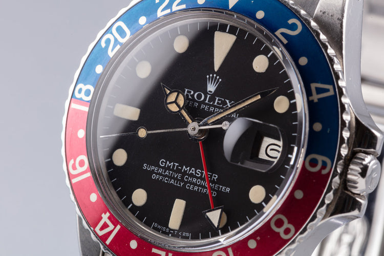 1978 Vintage Rolex GMT-Master 1675 Matte Dial with "Pepsi" Insert