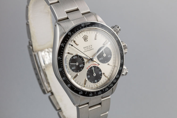 1980 Rolex Daytona 6263 Silver "Big Red" Dial with Papers and Service Papers