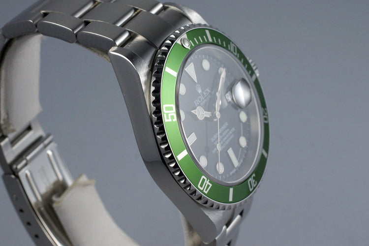 2004 Rolex Green Submariner 16610V Mark I Dial