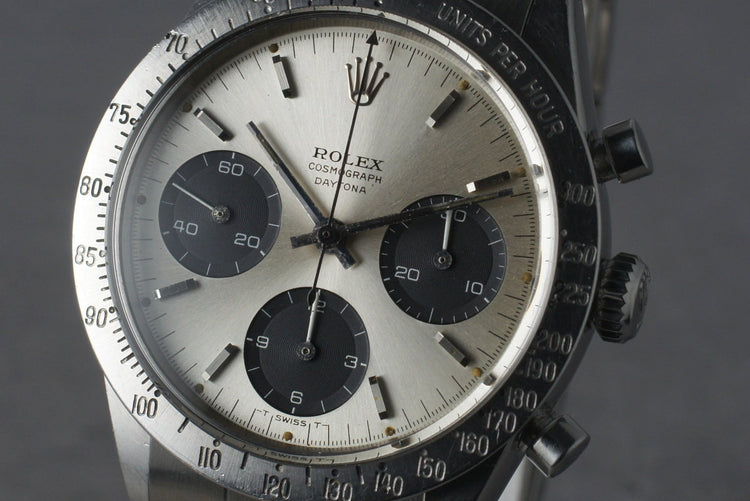 1964 Rolex Daytona Ref 6239 Silver Small Daytona Dial with Box and Papers
