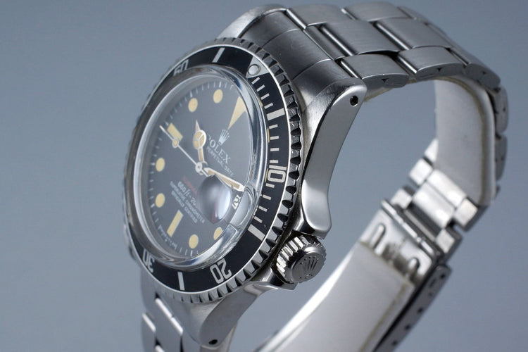 1972 Rolex Red Submariner 1680 Mark V Dial