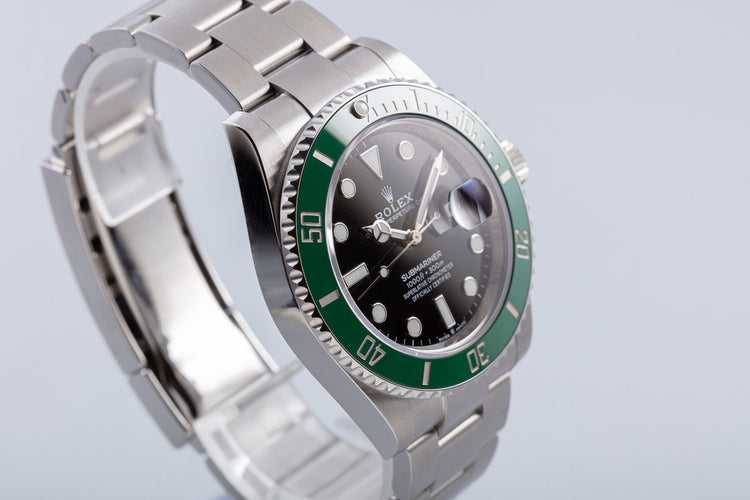 2020 Rolex Green 41mm Submariner 126610LV "Kermit" with Box & Card