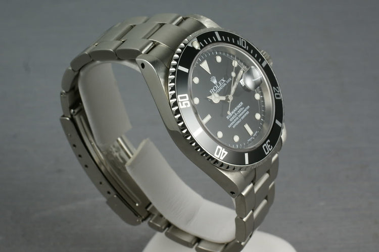 Rolex Submariner 16610 with Solid End Link Bracelet