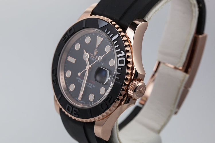 2017 Rolex 116655 Yacht-Master 18K Rose Gold with Box and Papers