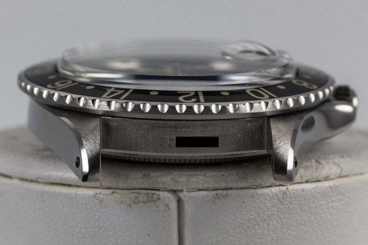 1971 Rolex GMT-Master 1675 with Black Bezel Insert and Box and Papers F-105 Fighter-Bomber Watch