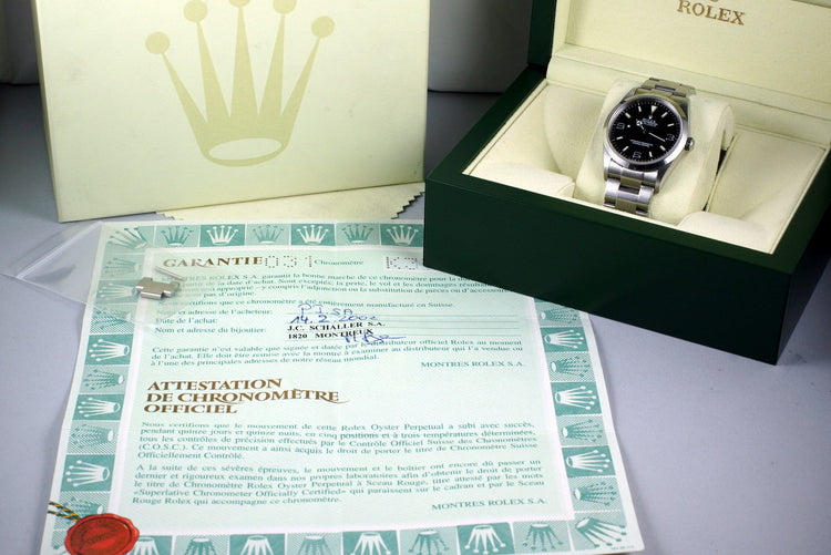 2001 Rolex Explorer 114270 with Box and Papers