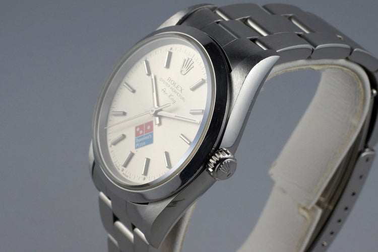 1996 Rolex Air-King 14000 Domino’s Pizza Logo Dial with Box and Papers