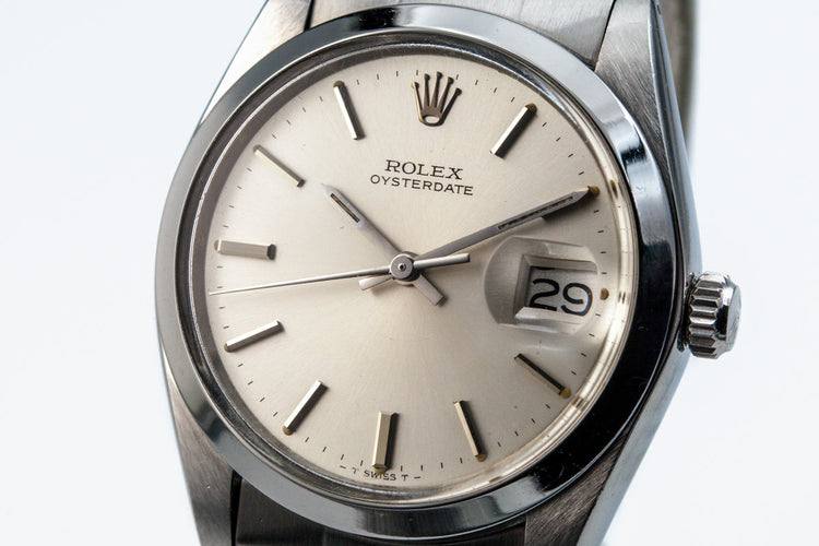 1981 Rolex OysterDate 6694 Silver Dial