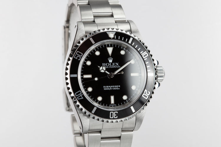 1999 Rolex Submariner 14060 "SWISS Only Dial" with Box and Papers