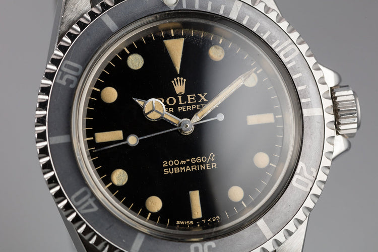 1964 Rolex Submariner 5513 Gilt Dial with Service Papers