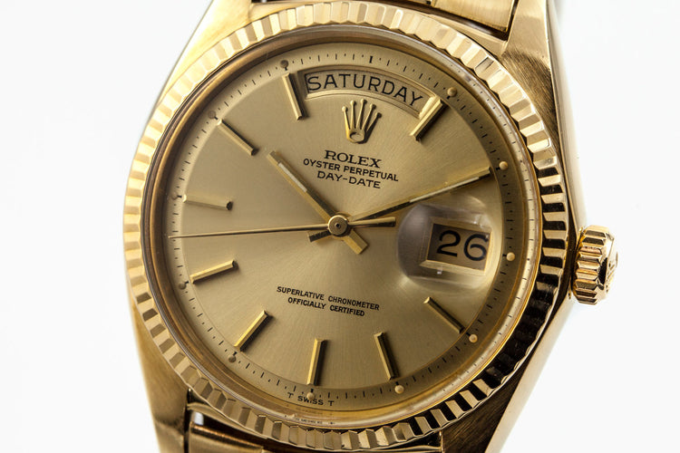1971 Rolex YG Day-Date 1803 Champagne Dial