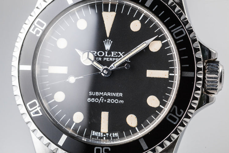 1977 Rolex Submariner 5513 with Mark 2 Maxi Dial
