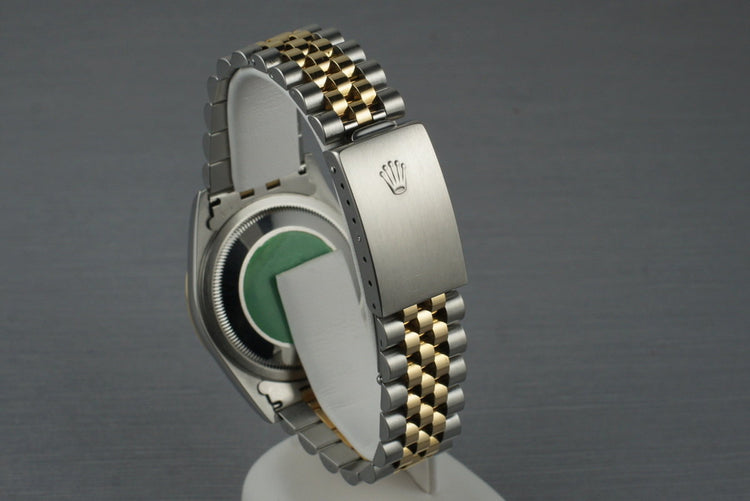 1997 Rolex Two Tone DateJust 16233 Factory Diamond Jubilee Dial with Box and Papers