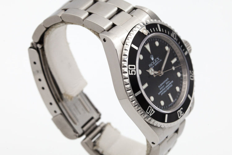 2006 Rolex Submariner 14060M Four-Line Dial with Box and Papers