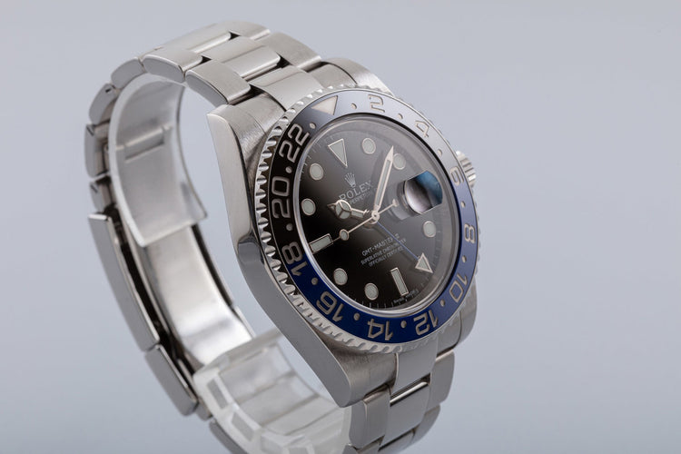 2013 Rolex GMT-Master II 116710BLNR "Batman" with Box & Card
