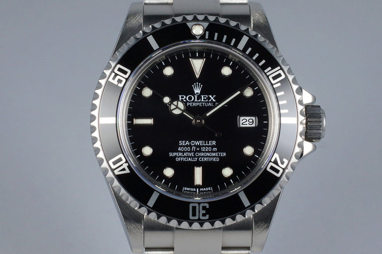 2005 Rolex Sea Dweller 16600 with Box and Papers