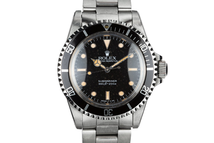 1985 Rolex Submariner 5513 Glossy Dial with Spider Cracking Patina