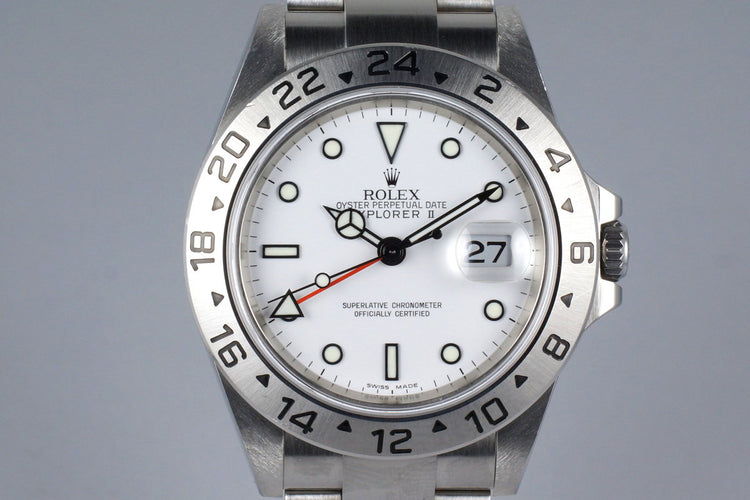 2006 Rolex Explorer II 16570 White Dial