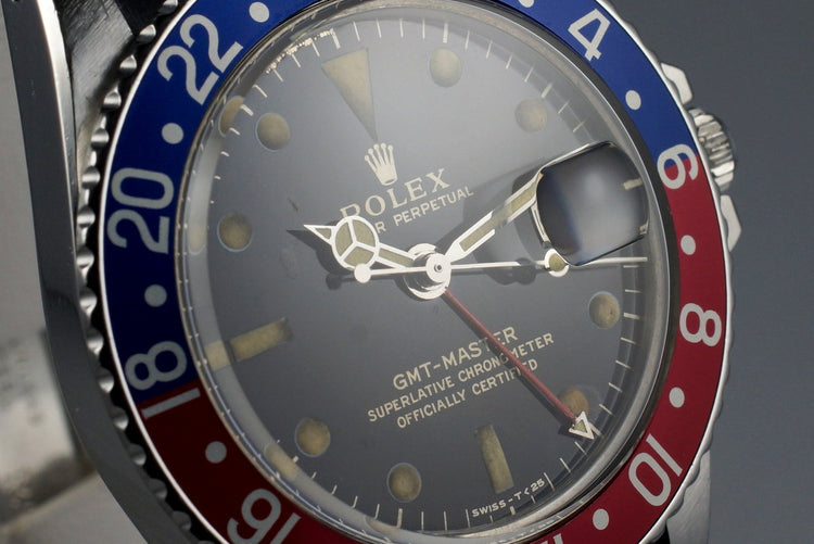 1967 Rolex GMT 1675 Glossy Gilt Dial