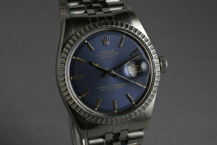1978 Rolex Datejust 1603 with Matte Blue Sigma Dial