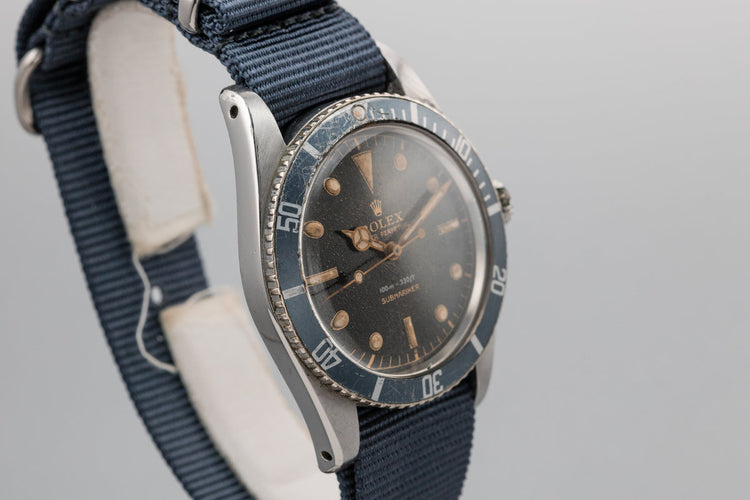 1958 Rolex Submariner 5508 with Spider Cracked Gilt Dial