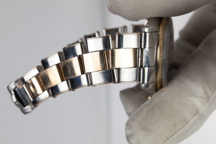 1966 Rolex Two Tone Oyster Perpetual 1008 With Gilt Zephyr Dial and Bezel and Box and Papers
