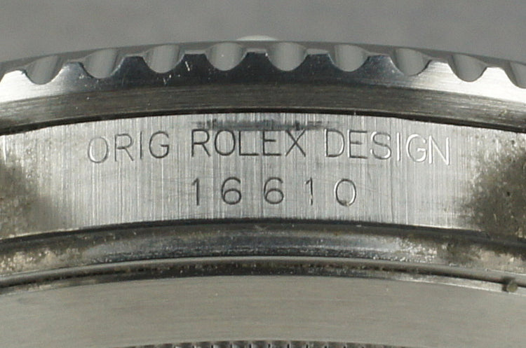 1991 Rolex Submariner 16610 with RSC Service Papers