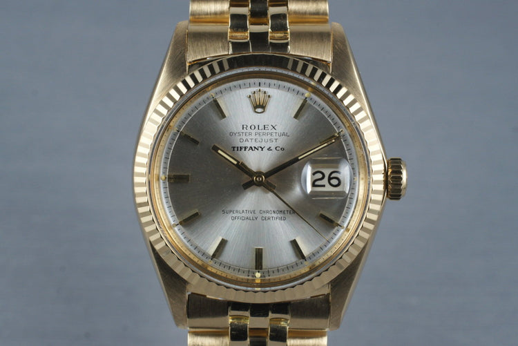 1966 Rolex 18K DateJust 1601 with Tiffany & Co. Dial