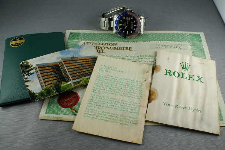 1969 Rolex GMT 1675 Mark 1 with Double Punched Papers