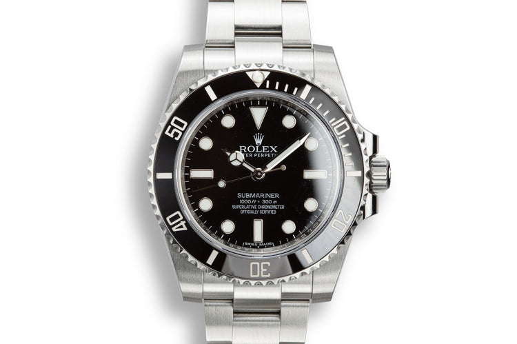 2017 Rolex Submariner 114060 with Box and Papers