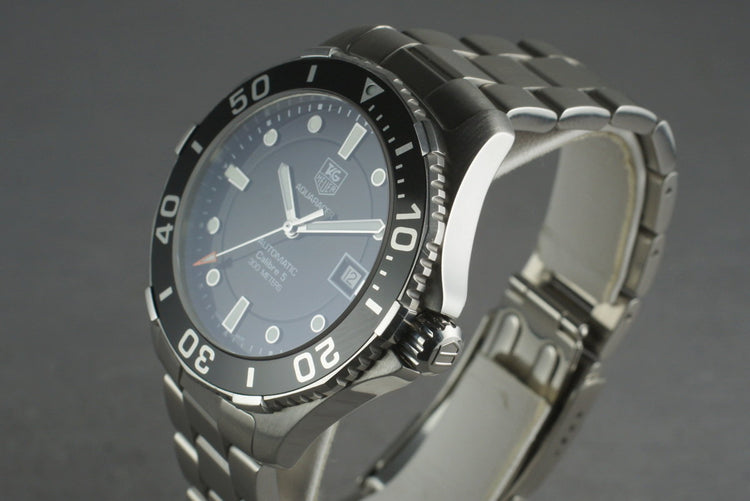 2012 Tag Heuer Aquaracer WAN2110 with Box and Papers