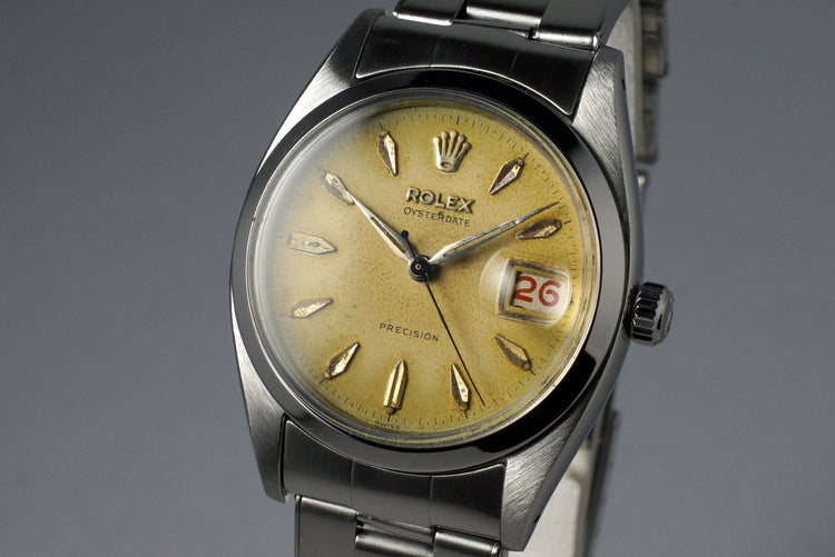 1957 Rolex OysterDate 6494 with Tropical Dial