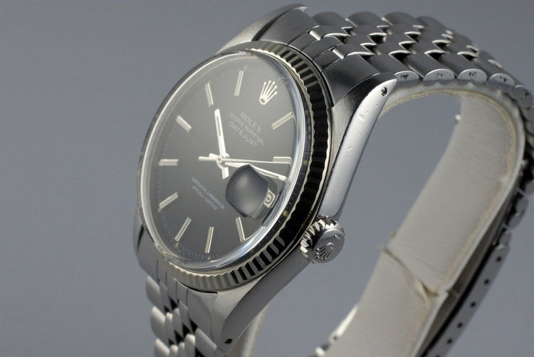 1970 Rolex DateJust 1601 Rare Matte Black Dial