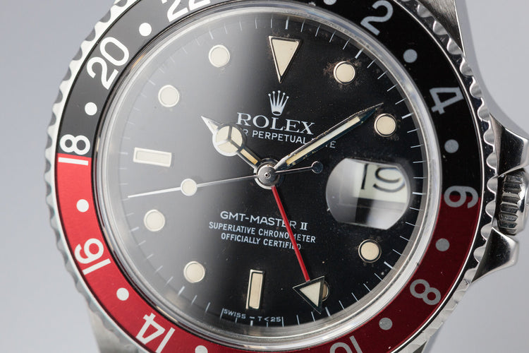 1985 Rolex Mens 16760 Fat Lady GMT-Master II