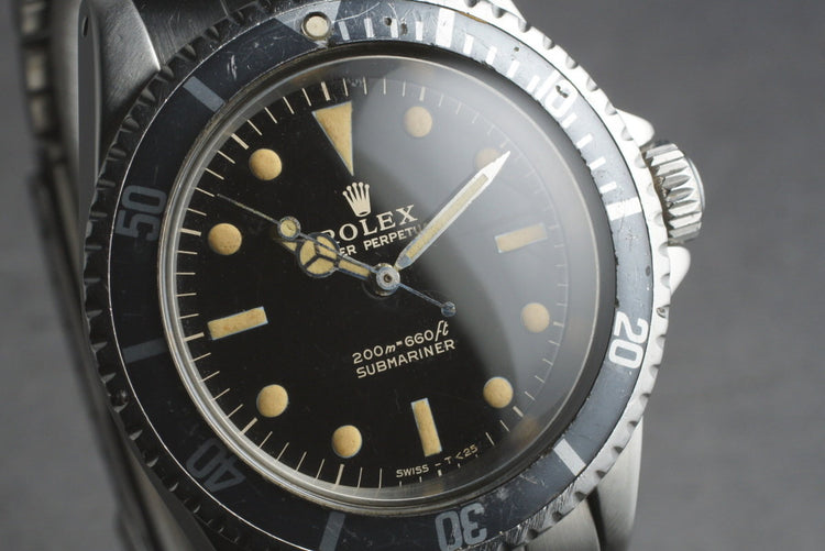 1966 Rolex Submariner 5513 with Glossy Gilt Dial