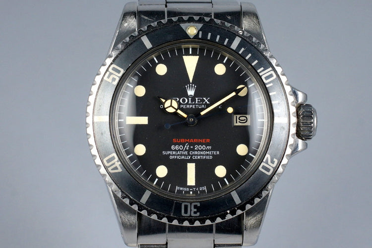 1971 Rolex Red Submariner 1680 Mark V Dial