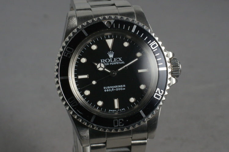 1988 Rolex Submariner 5513 with Box and Papers