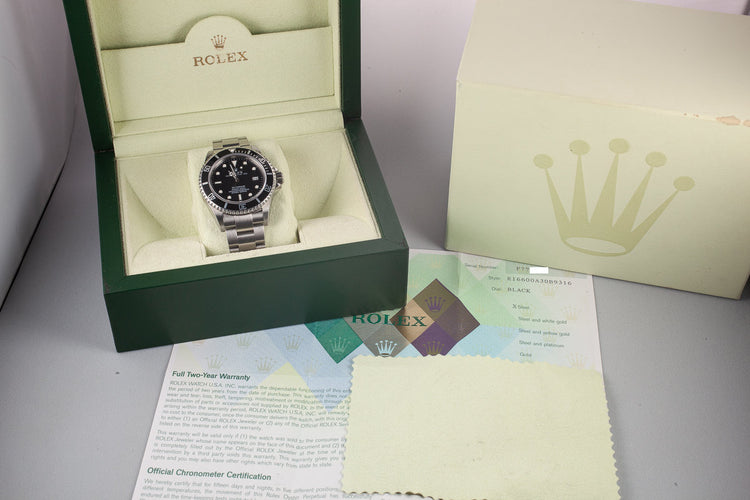 2003 Rolex Sea-Dweller 16600 T with Box and Papers