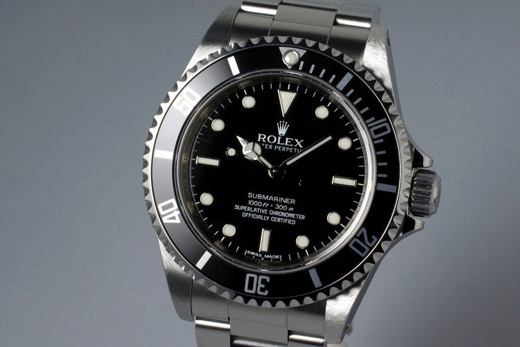 2012 Rolex Submariner 14060M 4 Line Dial with Box and Papers