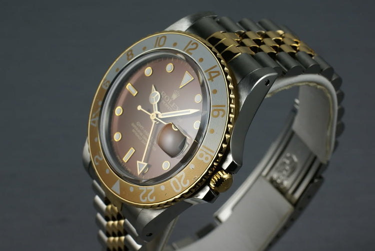 Rolex GMT Two Tone 16753 Root Beer