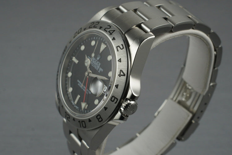 2003 Rolex Explorer II 16570 with Black Dial