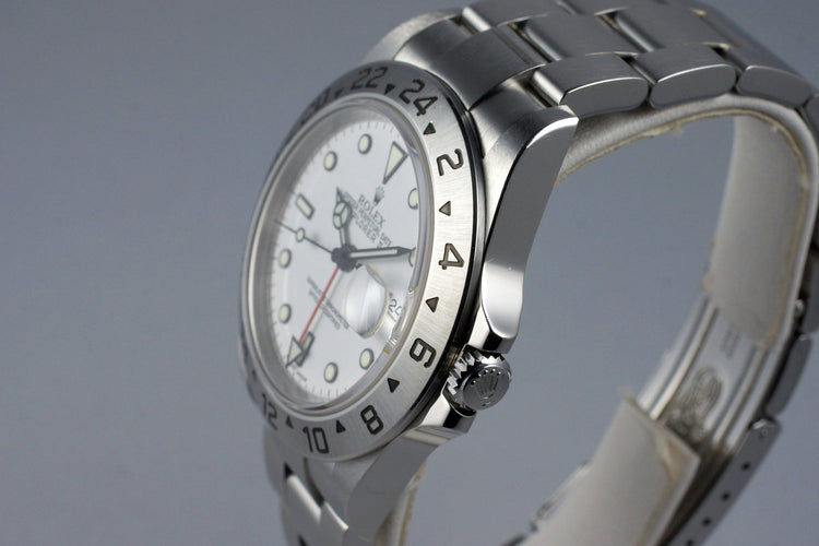 2004 Rolex Explorer II 16570 White Dial with Box and Papers