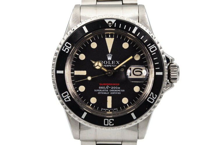 1970 Rolex Red Submariner Mark IV Dial